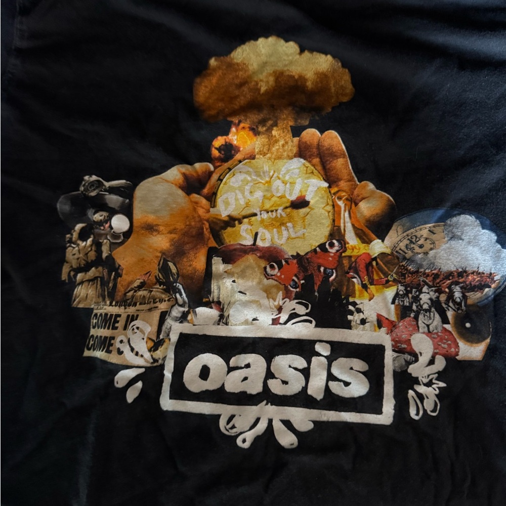 Oasis Black Collage Graphic Tee - Picture 2 of 3